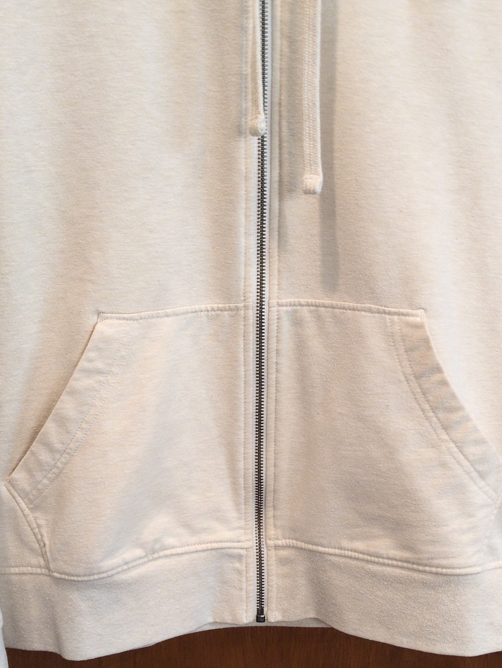 Patagonia Pastel P-6 Label Ahnya Full-Zip Hoody In Oyster White Size M - Picture 4 of 8